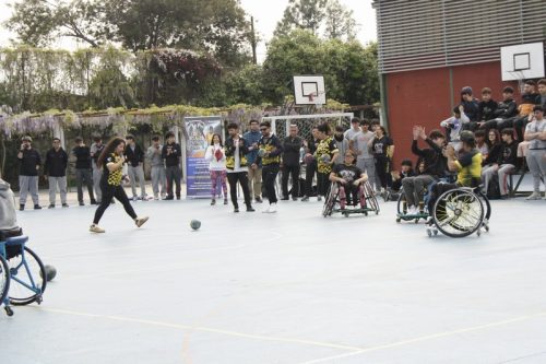 ACTIVIDAD DE  DEPORTE  ADAPTADO (HANDBOL EN  SILLA  DE RUEDAS)