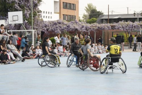 ACTIVIDAD DE  DEPORTE  ADAPTADO (HANDBOL EN  SILLA  DE RUEDAS)