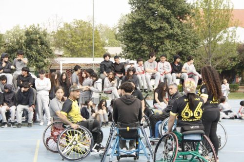 ACTIVIDAD DE  DEPORTE  ADAPTADO (HANDBOL EN  SILLA  DE RUEDAS)