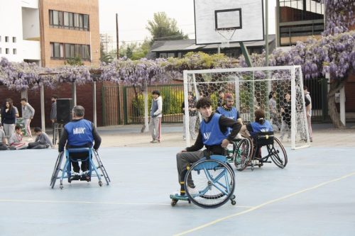 ACTIVIDAD DE  DEPORTE  ADAPTADO (HANDBOL EN  SILLA  DE RUEDAS)