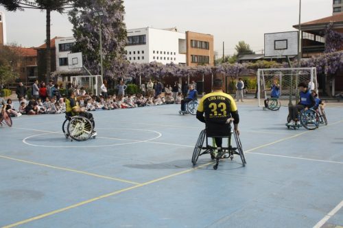 ACTIVIDAD DE  DEPORTE  ADAPTADO (HANDBOL EN  SILLA  DE RUEDAS)
