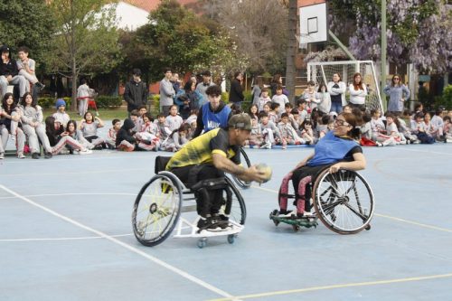 ACTIVIDAD DE  DEPORTE  ADAPTADO (HANDBOL EN  SILLA  DE RUEDAS)