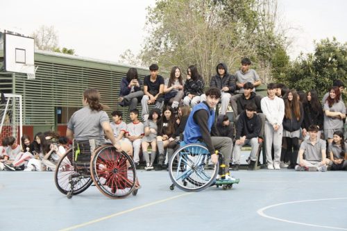 ACTIVIDAD DE  DEPORTE  ADAPTADO (HANDBOL EN  SILLA  DE RUEDAS)