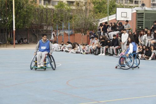 ACTIVIDAD DE  DEPORTE  ADAPTADO (HANDBOL EN  SILLA  DE RUEDAS)