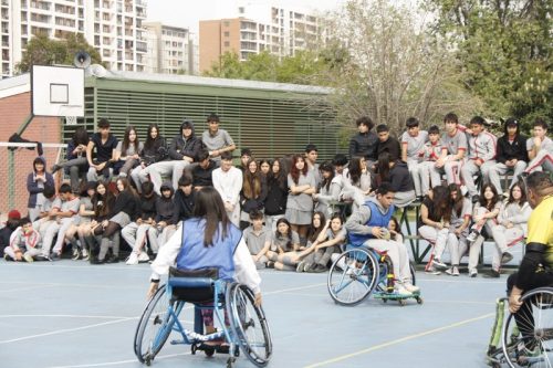 ACTIVIDAD DE  DEPORTE  ADAPTADO (HANDBOL EN  SILLA  DE RUEDAS)