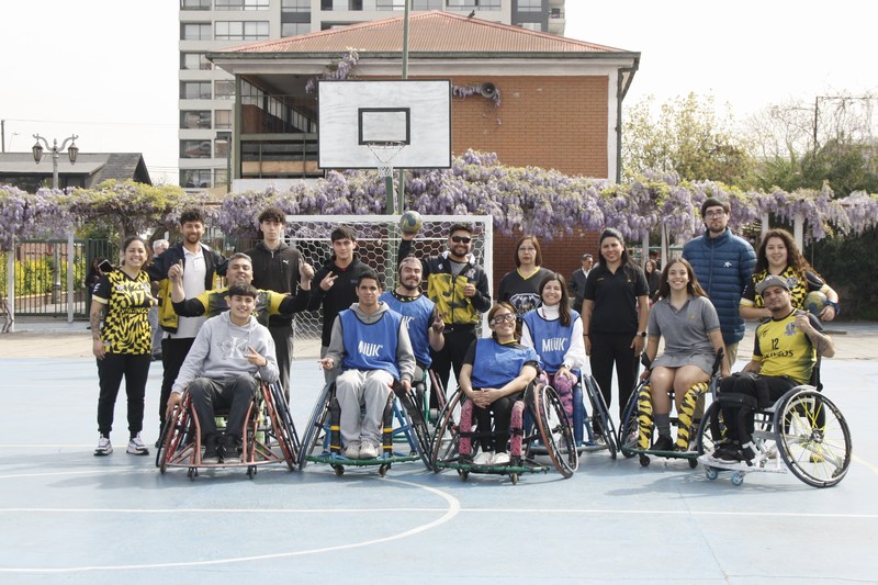 ACTIVIDAD DE  DEPORTE  ADAPTADO (HANDBOL EN  SILLA  DE RUEDAS)