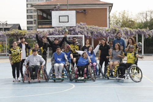 ACTIVIDAD DE  DEPORTE  ADAPTADO (HANDBOL EN  SILLA  DE RUEDAS)