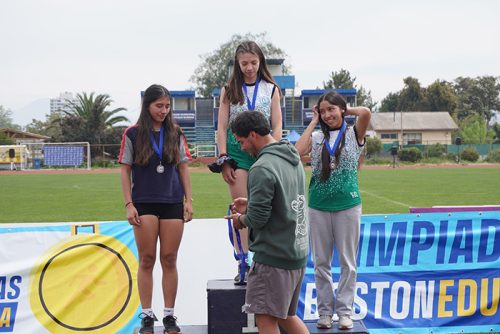 Ceremonia premiación Atletismo 7° a IV Básico – Olimpiadas BostonEduca 2024