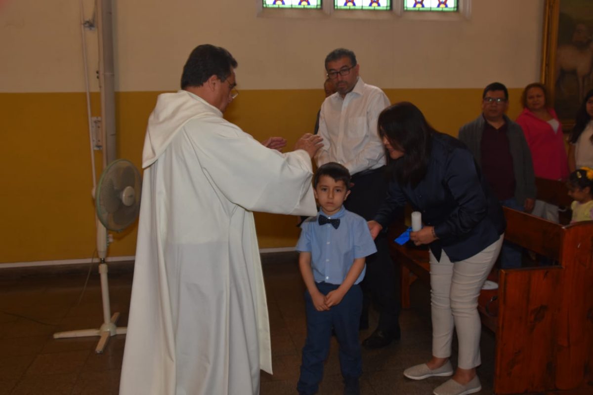 Misa  de Bautismo  estudiantes marquianos