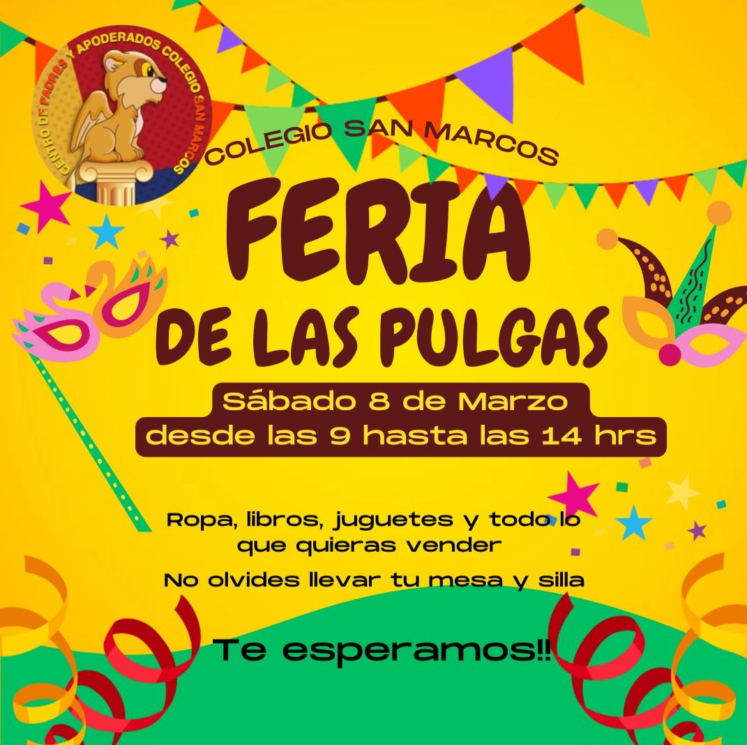 Feria de las pulgas en el Colegio San Marcos