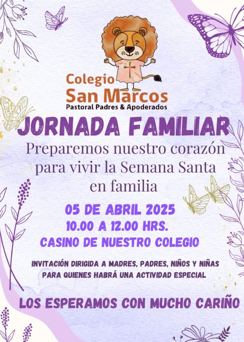 LA PASTORAL DE PADRES INVITA A UNA JORNADA DE PREPARACIÓN PARA LA SEMANA SANTA