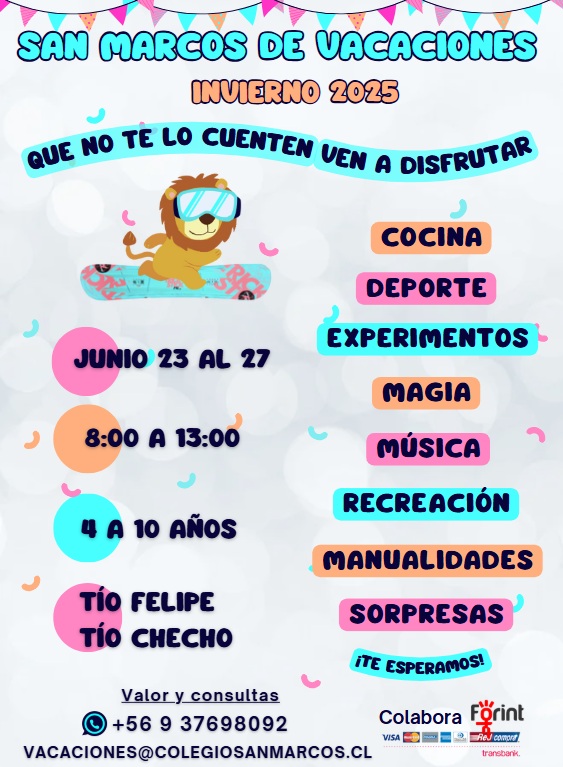 ¡San Marcos de Vacaciones de Invierno!