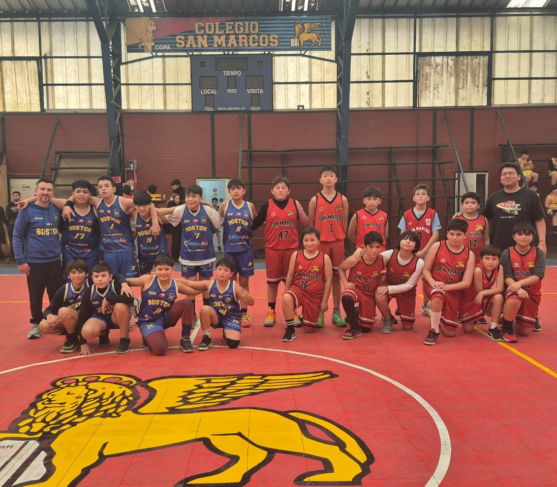 Colegio San Marcos obtiene segundo lugar en las Olimpiadas Boston Educa de Básquetbol Mini Varones
