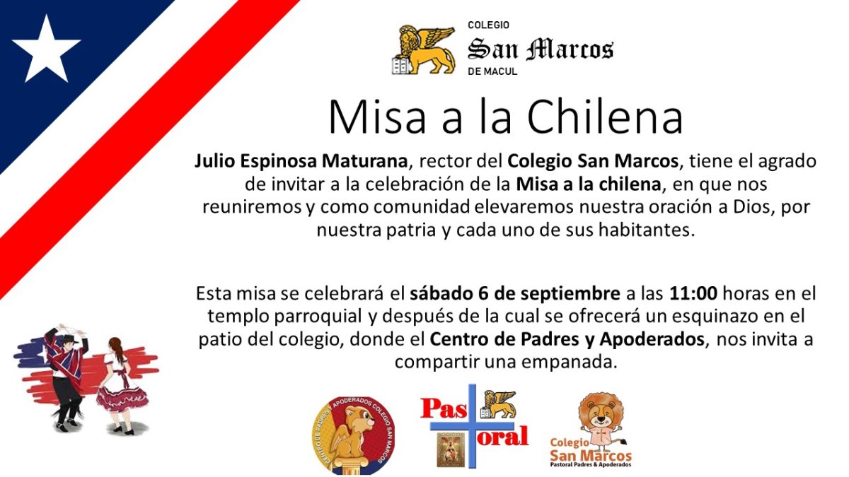 Invitación Misa a la chilena