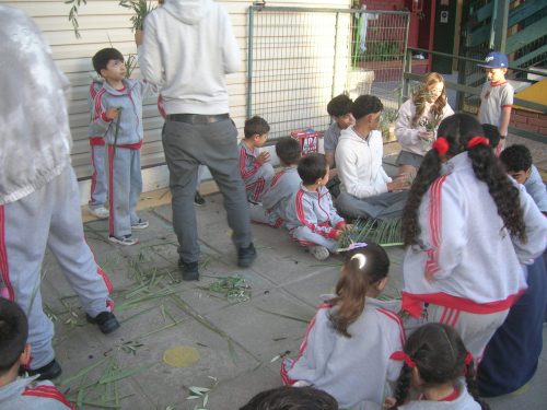 Fiesta de los Ramos. Confección y bendición de los ramos.
