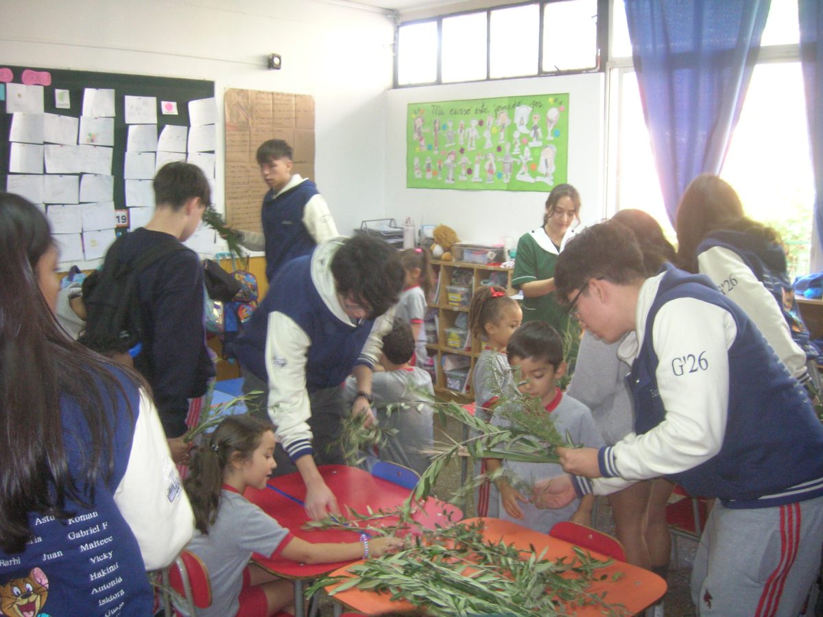 Fiesta de los Ramos. Confección y bendición de los ramos.