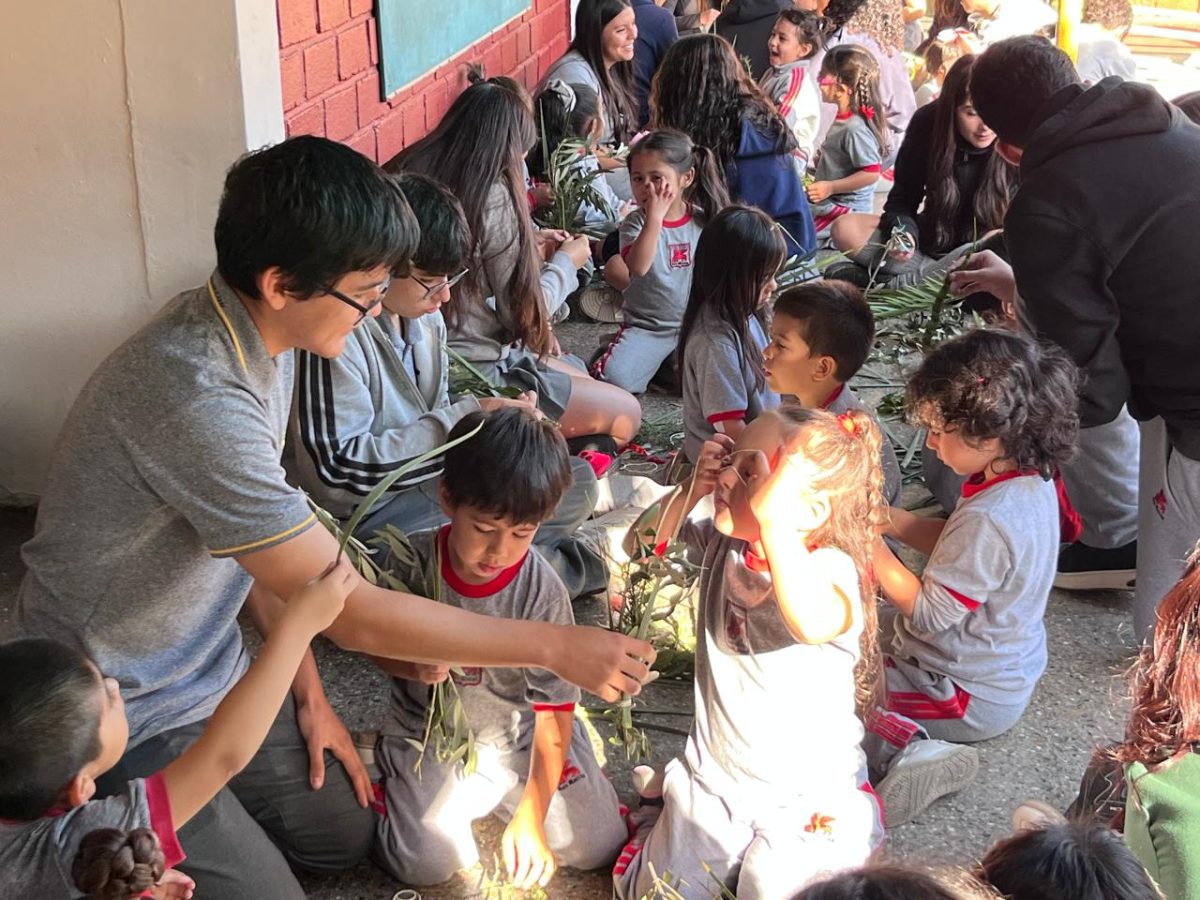 Fiesta de los Ramos. Confección y bendición de los ramos.