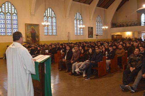 celebraciones de liturgias día del padre 8° Básico a IV Medio