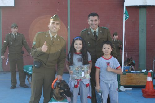Visita de la Escuela de Adiestramiento de Carabineros de Chile