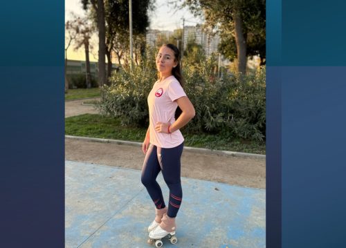 Orgullo Marquiano: Magdalena Cárdenas representa a Chile en importantes competencias internacionales de patinaje