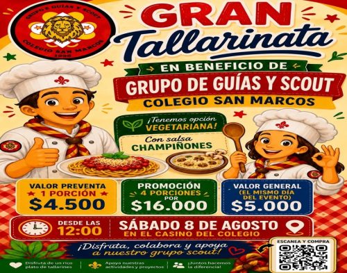 Tallarinata a beneficio del grupo de guías y scouts san marcos