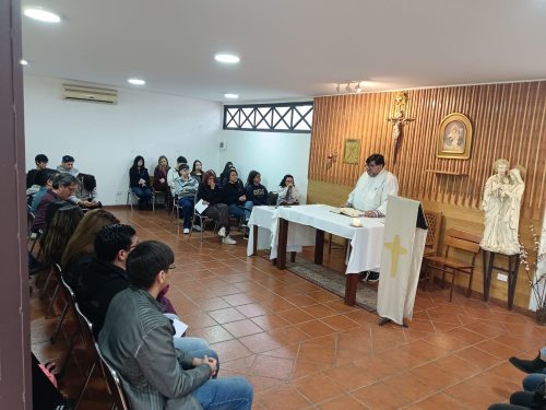 Retiro de confirmación y procesión de la virgen del Carmen